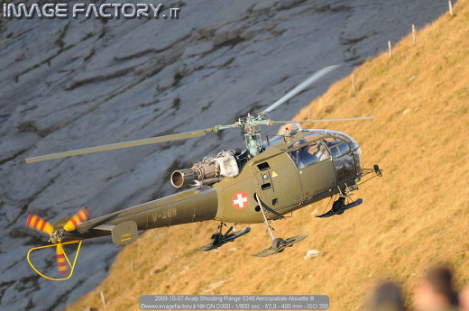 2009-10-07 Axalp Shooting Range 0248 Aerospatiale Alouette III